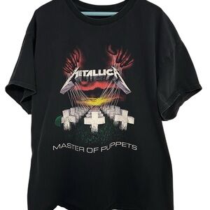 Vintage Metallica Black Master of Puppets T shirt. Album Size XL